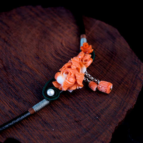 MOMO珊瑚花项链--红珊瑚-MOMO-B106817I17012